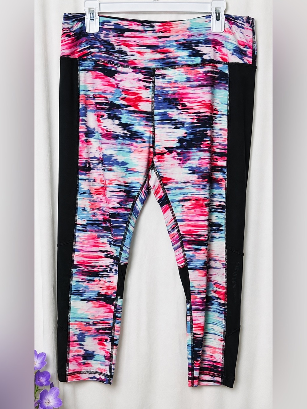 RBX Colorful High Waist Crop Leggings Size XL
